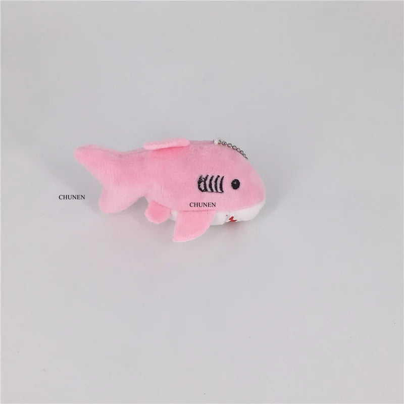 EZ 3Colors- 8CM Shark Plush Toy , Small Accessories Plush Shark Doll