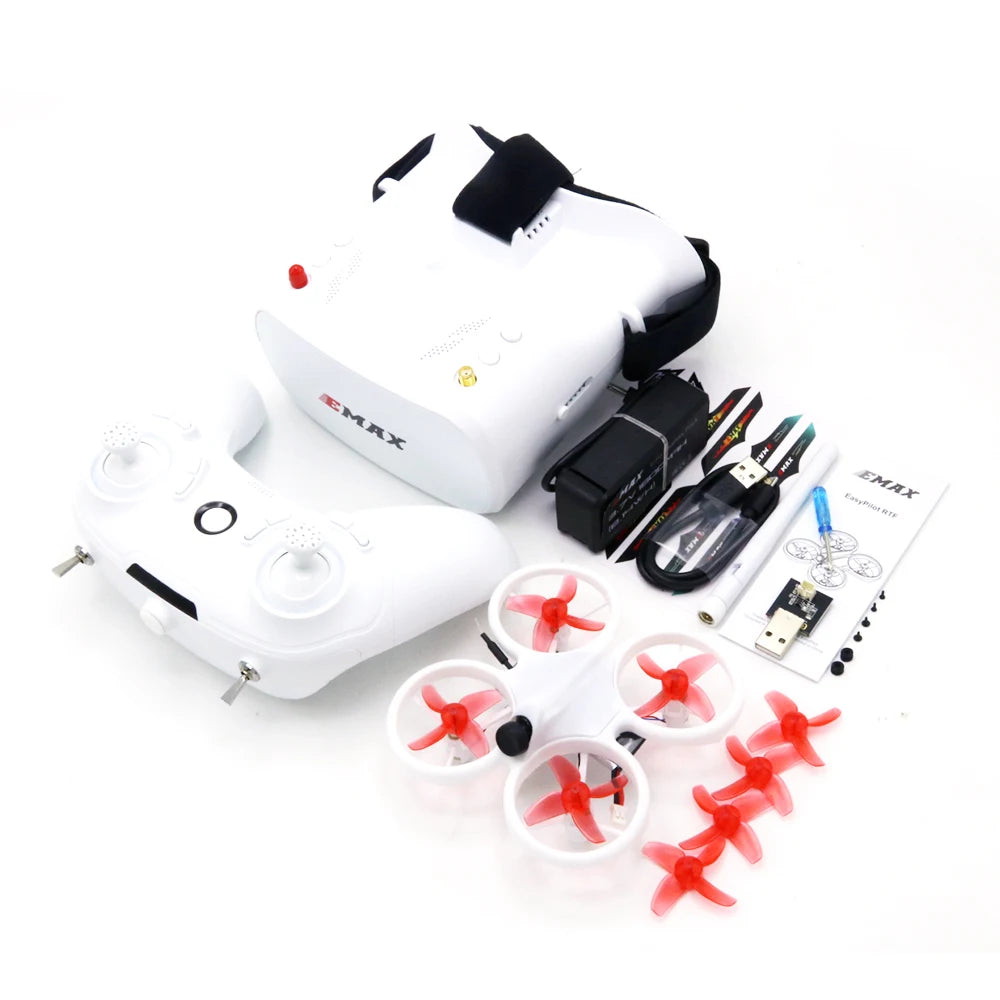EZ EMAX EZ Pilot 82MM Mini 5.8G Indoor FPV Racing Drone With Camera Goggle Glasses RC Drone 2~3S RTF Version for Beginner