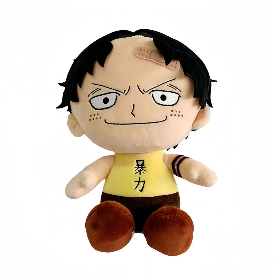 EZ Japanese Anime 25cm One Piece Original Plush Toys CartoonFigure Luffy Chopper Ace Roronoa Zoro Cute Stuffed Doll Kids Xmas Gifts