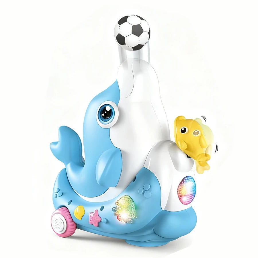 EZ Musical Walking Elephant Drummer Toys for Kid Musical Toy with LED Light Music Sensory Activity Toys Learning Educational Toys