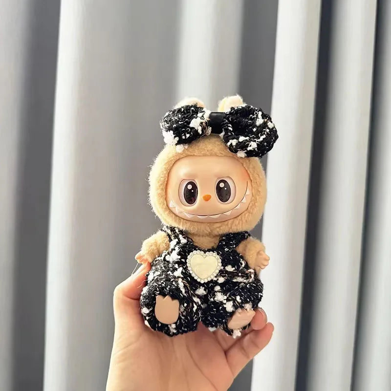EZ Labubu 17cm Doll's Clothes Shoes Bag The Monster Outfit Accessories Clothing DIY Kids Gift Sweet Princess High-quality Dress