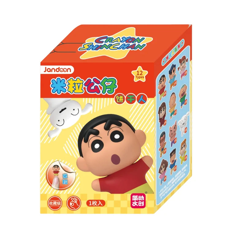 EZ Crayon Shin-Chan Anime Figures Creative Peripheral Dinosaur Diary Baby Rice Grains Doll Model Blind Boxs Toys Children's Gifts