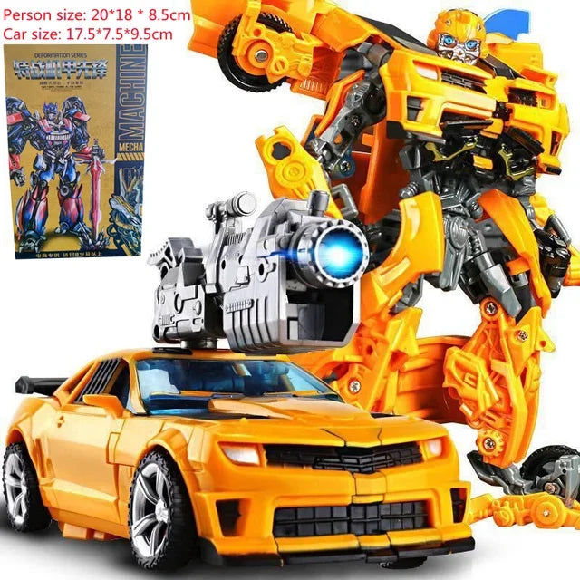 EZ Transformation Toy Robot Figure Movie Classic Autobot Commander Dual Sword Weapon Children's Birthday Gift