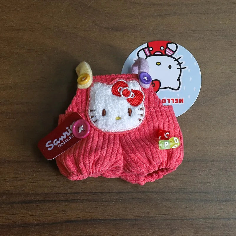EZ Sanrio Plush Doll Clothing for Doll Kawaii Anime Hello Kitty Melody Clothes Toys Cute Small Doll Accessories Girls Gifts