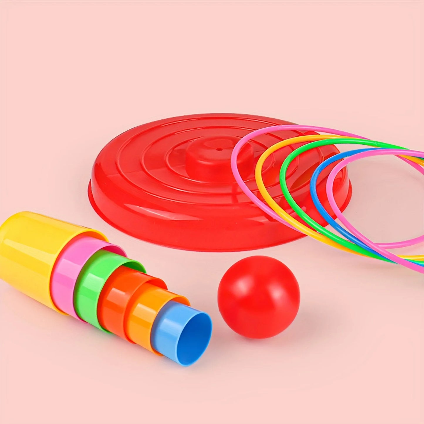 EZ Children's game tower toys, parent-child interactive puzzle games with throwing rings, and indoor and outdoor leisure games