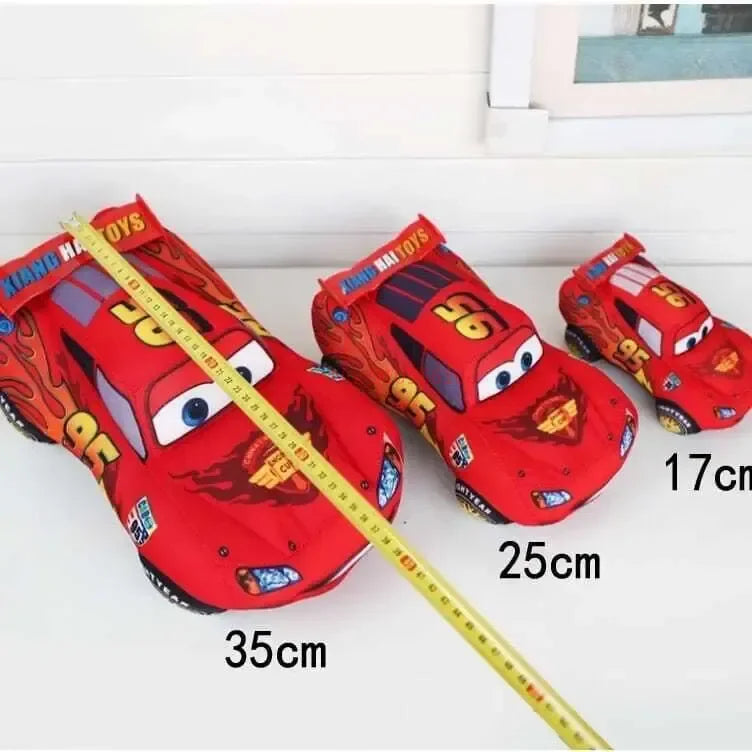EZ 2024 New 17/25/35cm Disney Car Toy Lightning Mcqueen Plush Toy Cute Cartoon Car Plush Toy Boys And Girls Birthday Gift