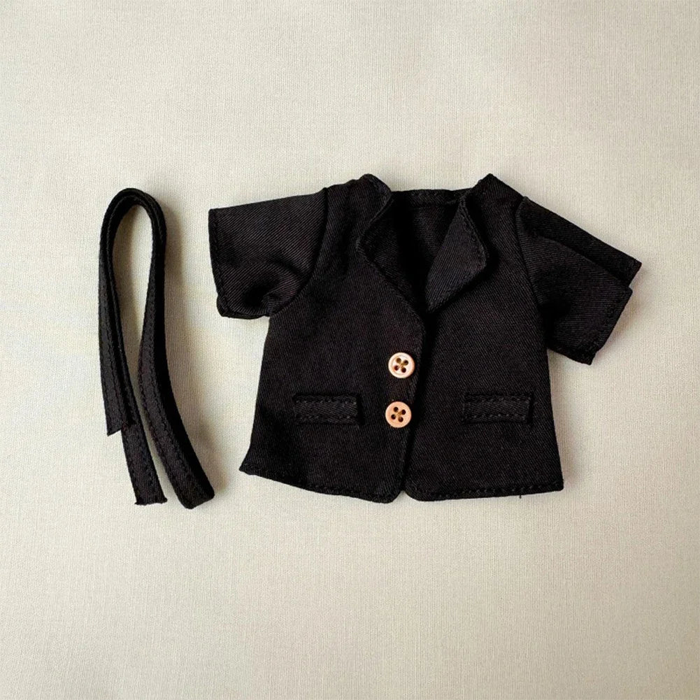 EZ New Fashion Windbreaker Coat for 17cm Labubu V1v2 Replacement Coat Clothing Accessories Cute Apron High End Suit