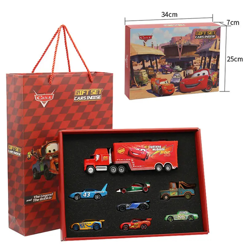 EZ Disney Pixar Cars 3 Metal Diecast lightning McQueen Mater Champion Car Model Toy Gift Set Jackson Uncle Truck Boy Birthday Toys