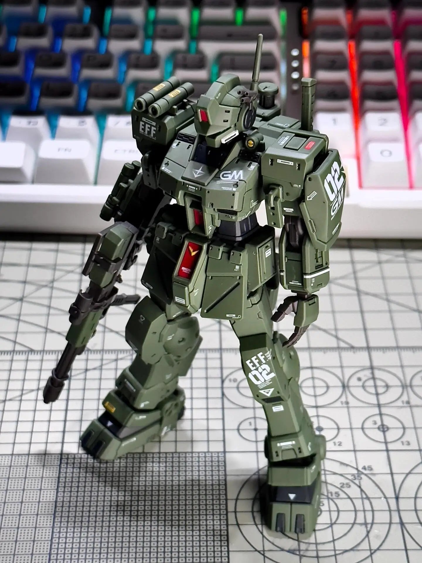 EZ XFS HG 1/144 RGM-79S GM Spartan Assembly Model Kit Collection Action Figures Robot Fiugrine Plastic Model Hobby Doll Toy Gifts