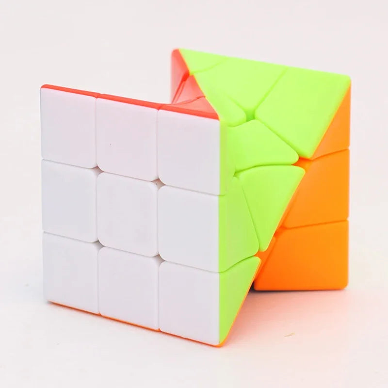 EZ Colorful Twisted Puzzle Speed Magic Cube Cubes Professional Developing Intelligence Educational Toy Cube For Children