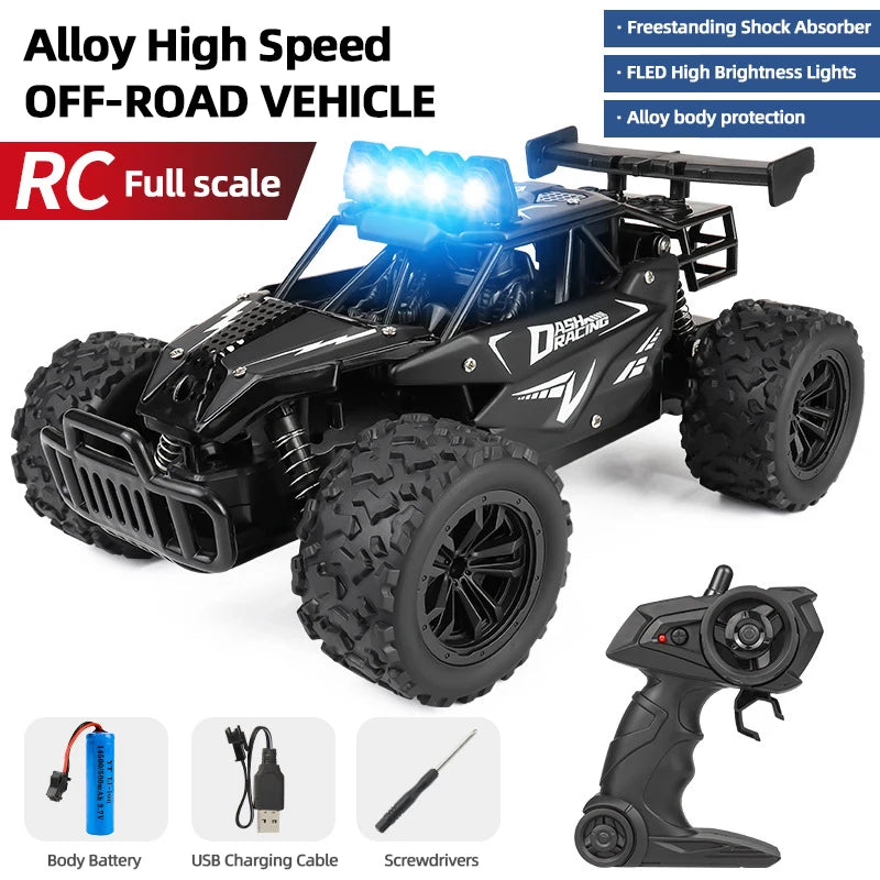 EZ RC8 2.4GRC Proportional Throttle Alloy Remote Control Car 1:16 Highspeed Big Foot Climbing off Road Vehicle Racing Model Toy