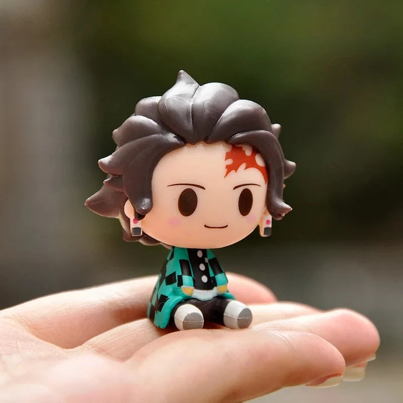 EZ Demon Slayer Action Figure Kimetsu No Yaiba Kamado Tanjirou Nezuko Agatsuma Zenitsu Action Figure Anime Model Statue Toys Gifts