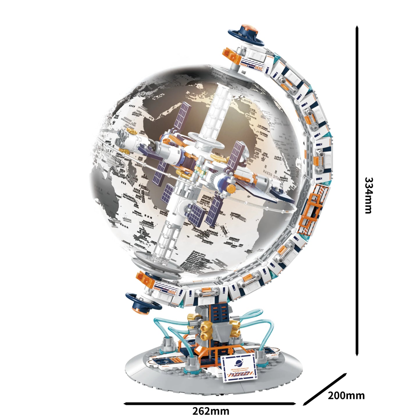 EZ CK003 Space Tide Play series Dawn Dawn Globe collectible grade building blocks assembled adult student educational toys