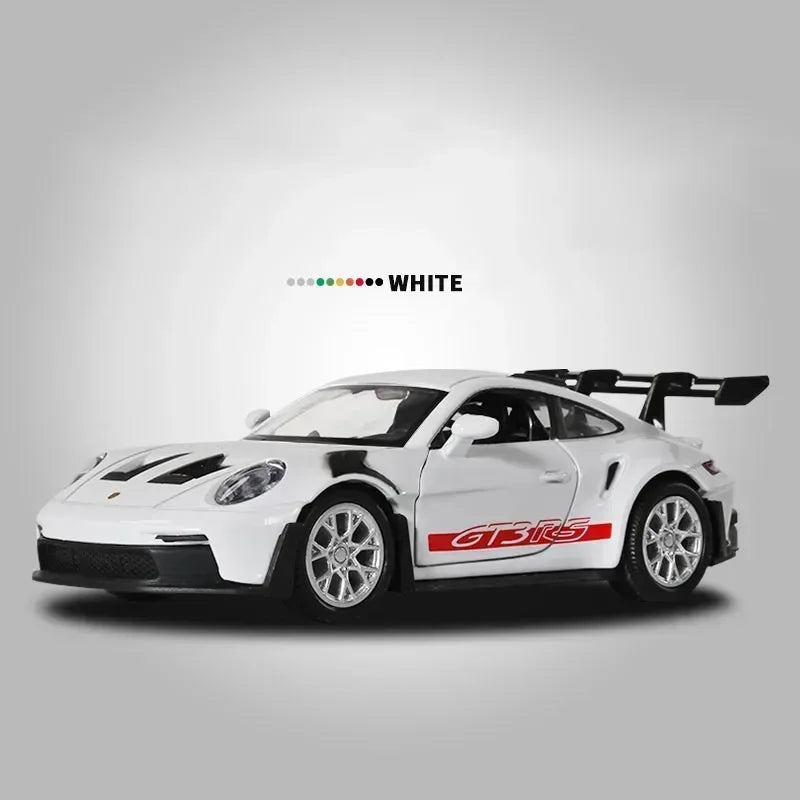 EZ 1:36 Porsche 911 GT3 RS Alloy Mini Car Model Racing Diecasts Metal Toy Sports Simulation Collection Pull Back Childrens Gifts