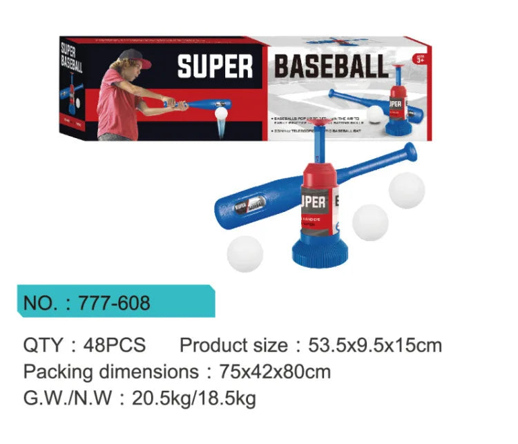EZ Children Baseball Ball Toys Games for 3+Year,Adjustable Automatic Pitching Baseball Machine Toy Sets for Kids Outdoor Toys Gift