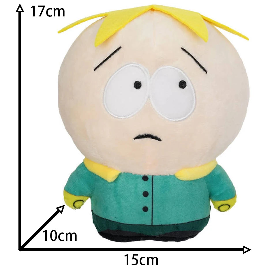EZ 20cm Anime Cartoon South Park Character Cartman Stan Butters Plush Doll Boy Kid Stuffed Toy For Children Christmas Gifts pillow