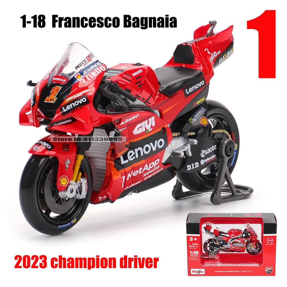 EZ Maisto 1:18 2022 Ducati Pramac Racing #5 Zarco #89 Martin Licensed Simulation Alloy Motorcycle Model Colle Yamaha