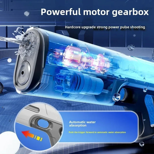 EZ Automatically Water High Pressure Electric Water Gun Toys for Kids Summer Outdoor Pool Fight Games Children Water Toys Boys Gift