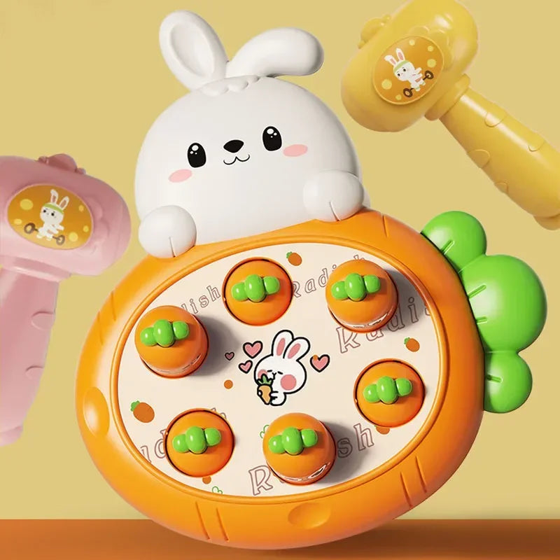 EZ Cartoon Montessori Baby Toys Toddler Educational Birthday Gift Animal Theme Knocking Game Parent Child Board Hammering Game
