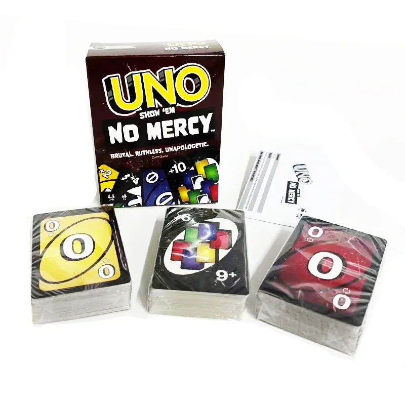 EZ Uno No mercy Game Board Games UNO Cards Table Family Party Entertainment UNO Games Card Toys Children Birthday Christmas