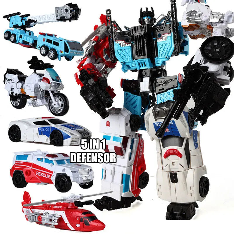 EZ Transformation Robot Toys HZX Defensor Bruticus Superion Devastator IDW 5 IN 1 6 IN 1 ONE NO BOX Sets Action Figure KO 6in1
