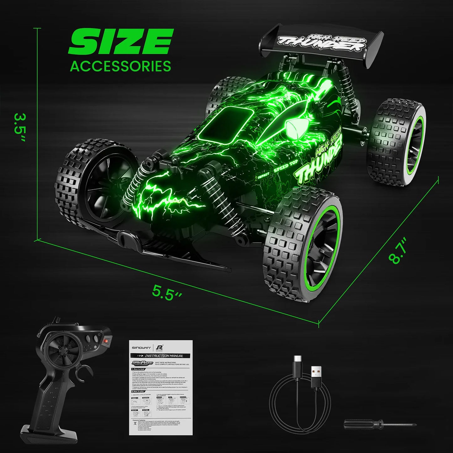 EZ Sinovan RC Car 20km/h High Speed Car Radio Controled Machine 1:18 Remote Control Car Toys For Children Kids Gifts RC Drift