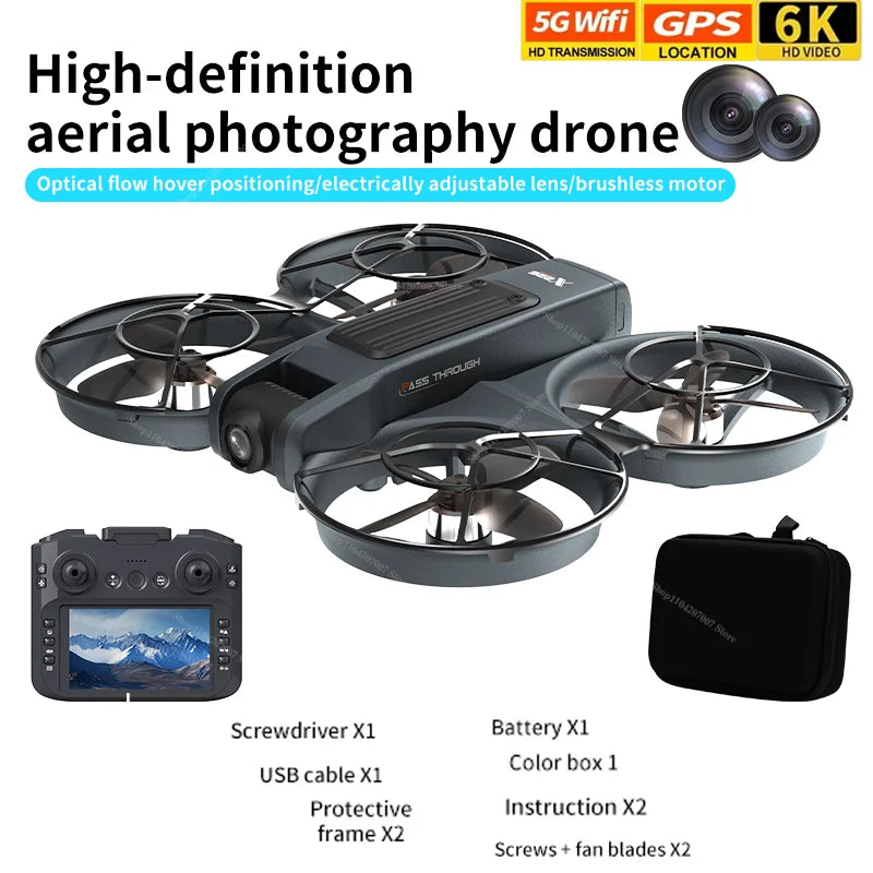 EZ NEW Original X266 Drone WIFI 8K GPS Professional HD Aerial Photography Remote Control Aircraft HD Dual Camera Quadcopter Toy UAV