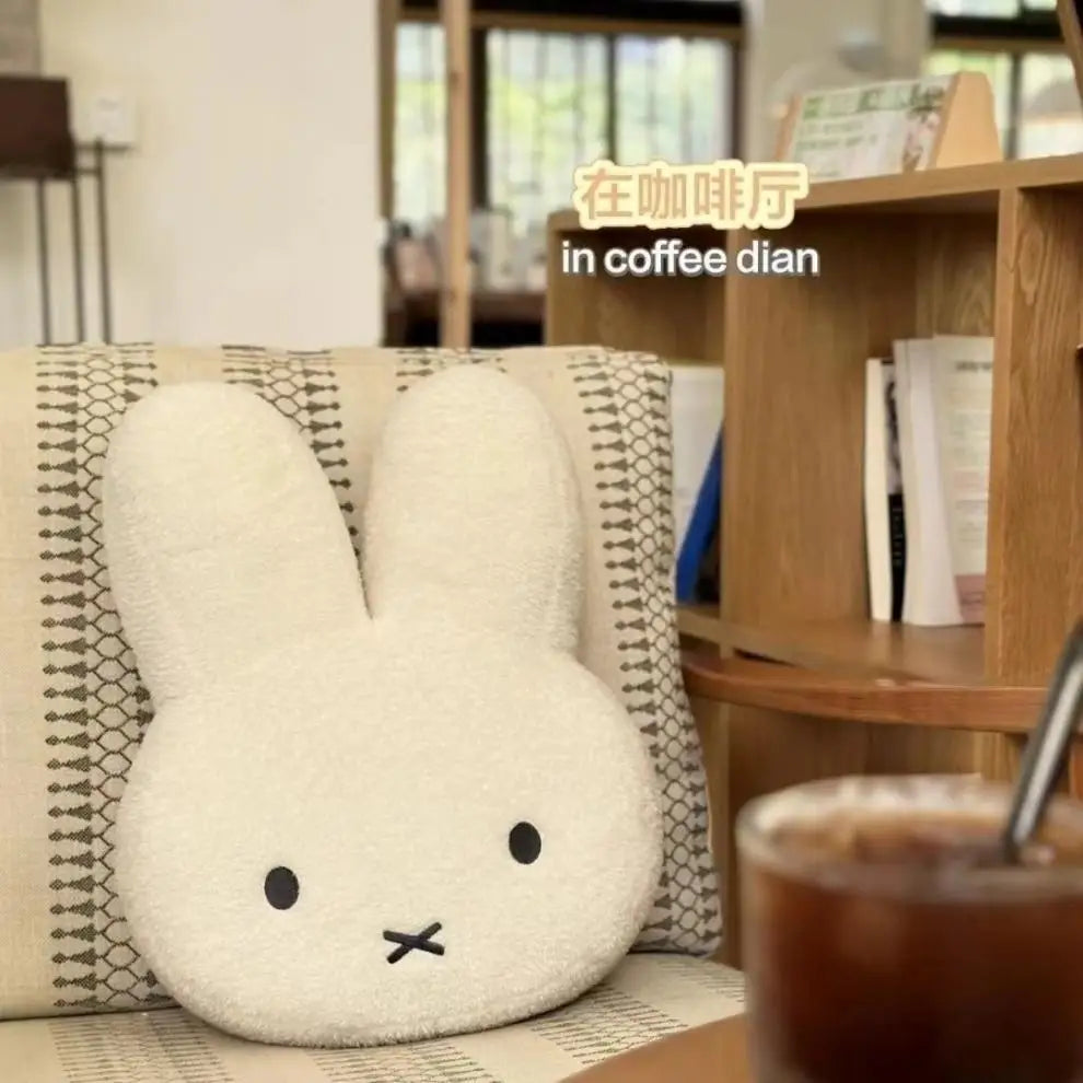 EZ Miffy Black eyes Cute Doll Plush Toy Kawaii Bed Pillow soft comfortable Sofa Cushion Pillow Gift toys for Girl and Boy