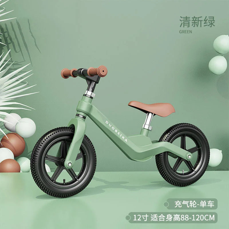 EZ Outdoor Children's Balance Bike Toys Without Foot Pedal Baby Sports Training Walker Bicycle Inflatable Tires Best Gift for Kids
