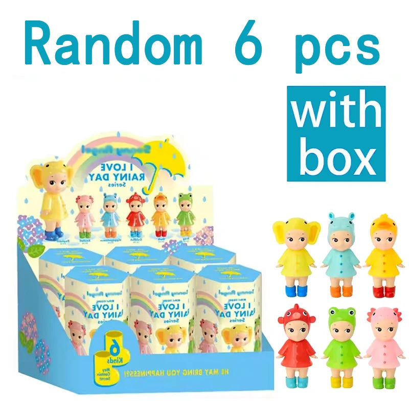 EZ Sunny Angel I Love Rainy Day Series Blind Box Kawaii Vinyl Mystery Toys Mini Figure Desktop Decor Girls Kids Birthday Gift