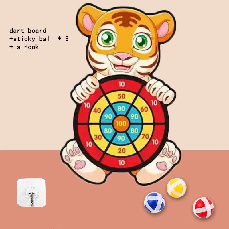 EZ Kids Basketball Hoop Kit Cartoon Creative Animals Basketball Stand Outdoor Indoor Game Sport Play Toys For Children Kids