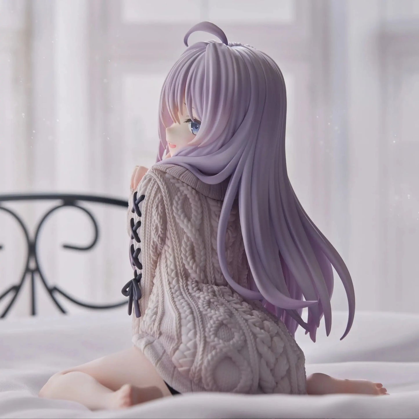 EZ 15cm The Journey of Elaina Anime Figure Knit Dress Witch Elaina Action Figure PVC Collection Model Doll Toys for Christmas Gifts