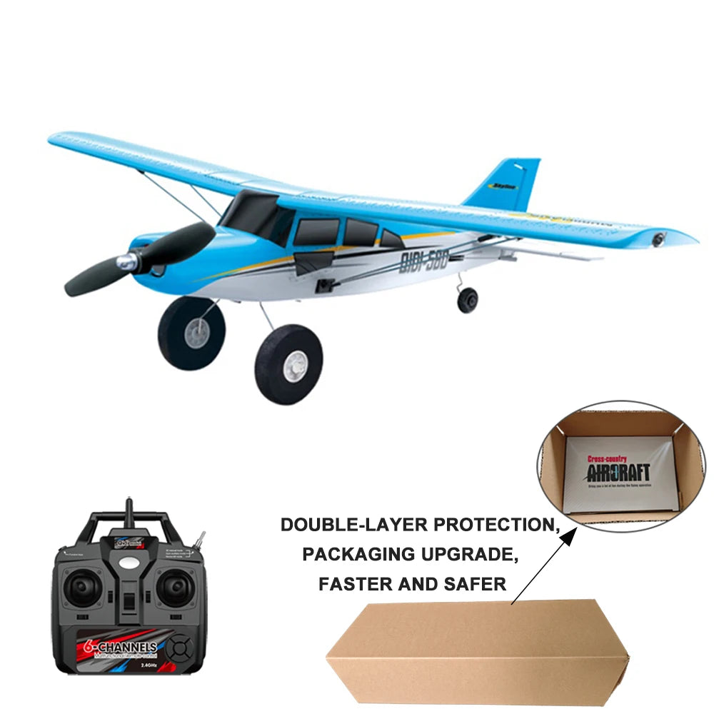 EZ Qidi560 Moore M7 Off-road RC Plane 4CH Brushless Remote Control Airplane Fixed Wing Aircraft Model EPP Foam Toys for Children