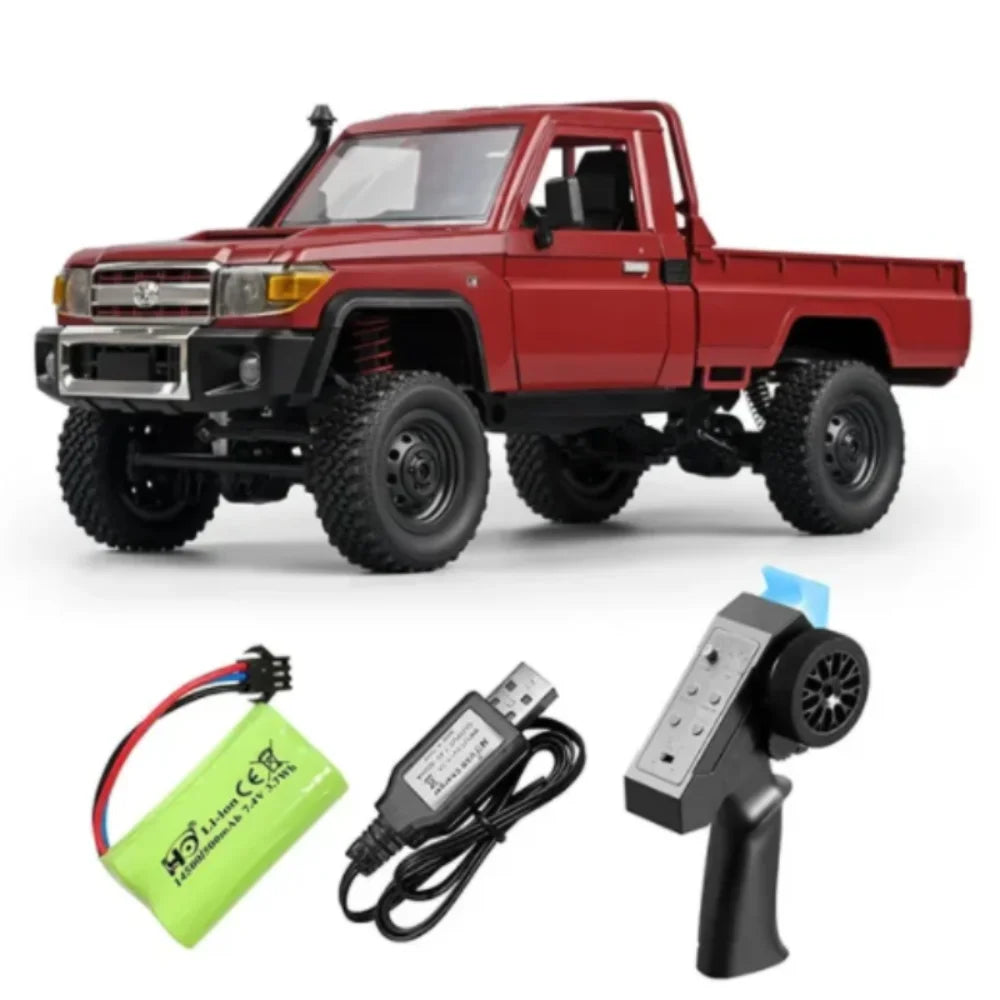 EZ MN82 4WD RC Off-road Vehicle 1/12 LC79 Pickup Climbing Car with LED Lights Full Size Simulation RC Climbing Car Boy Toy Car