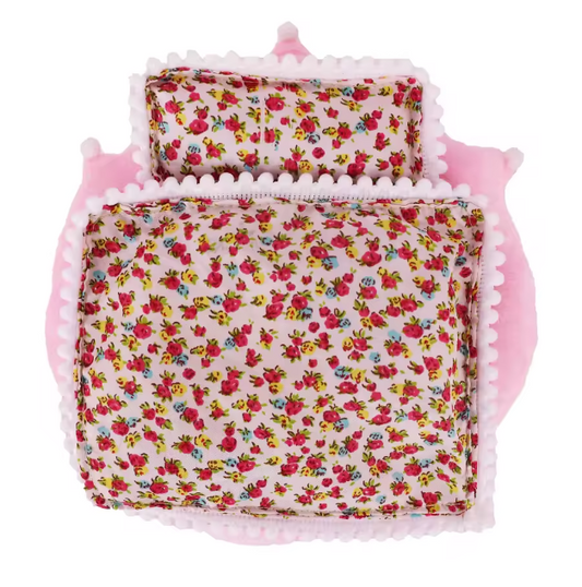 17cm Mini Doll's Accessories Set For Labubu Doll Pop 3Pcs/Set Bed+Quilt+Pillow Pajamas Sleeping Bag Dollhouse Gift,Girl's Toys