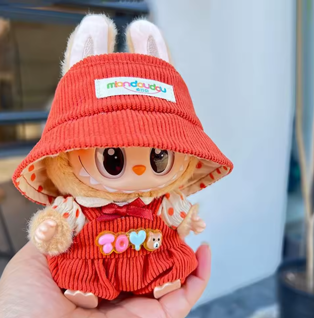 For 17cm 3.0 Ropa Labubu V1 V2 V3 outfit clothes Time to chill doll clothes for labubu II Doll cute clothes