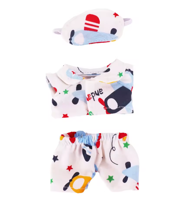 17cm Mini Doll's Accessories Set For Labubu Doll Pop 3Pcs/Set Bed+Quilt+Pillow Pajamas Sleeping Bag Dollhouse Gift,Girl's Toys