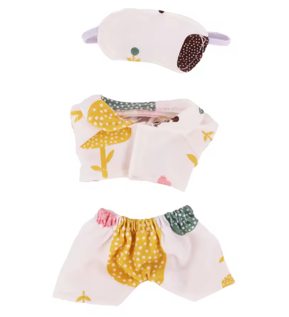 17cm Mini Doll's Accessories Set For Labubu Doll Pop 3Pcs/Set Bed+Quilt+Pillow Pajamas Sleeping Bag Dollhouse Gift,Girl's Toys