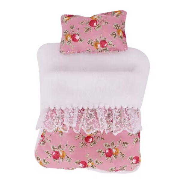 17cm Mini Doll's Accessories Set For Labubu Doll Pop 3Pcs/Set Bed+Quilt+Pillow Pajamas Sleeping Bag Dollhouse Gift,Girl's Toys