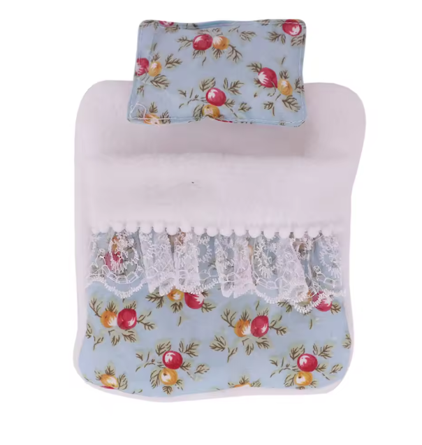 17cm Mini Doll's Accessories Set For Labubu Doll Pop 3Pcs/Set Bed+Quilt+Pillow Pajamas Sleeping Bag Dollhouse Gift,Girl's Toys