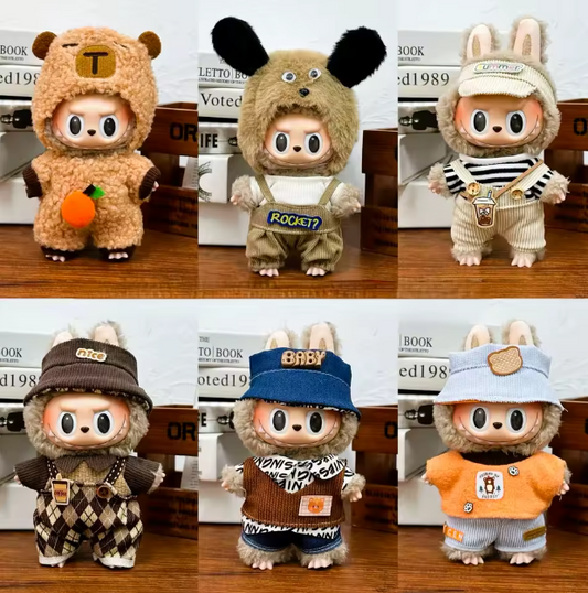 Doll Clothes Outfit Accessories For 17cm Labubu V2 V1 Doll's Clothing Different styles Cosplay dress Kid Toy Gift