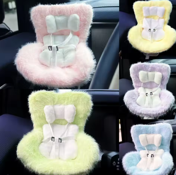 Labubu Car Doll Safety Seat for 17cm Chair Model for Labubu Car Seat Outlet Decor for Labubu Doll Car Interior Styling
