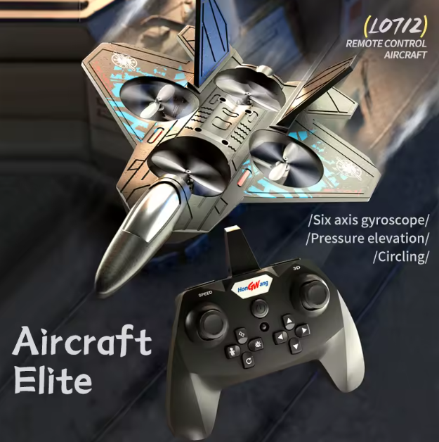 L0712 RC Plane 2.4G Remote Control Aircraft Gravity Sensing Helicopter Glider with Light EPP Foam Fighters for Boys Children