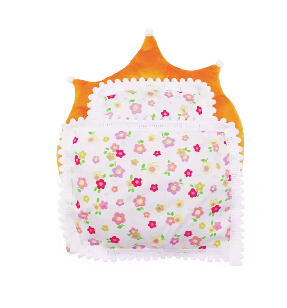 17cm Mini Doll's Accessories Set For Labubu Doll Pop 3Pcs/Set Bed+Quilt+Pillow Pajamas Sleeping Bag Dollhouse Gift,Girl's Toys