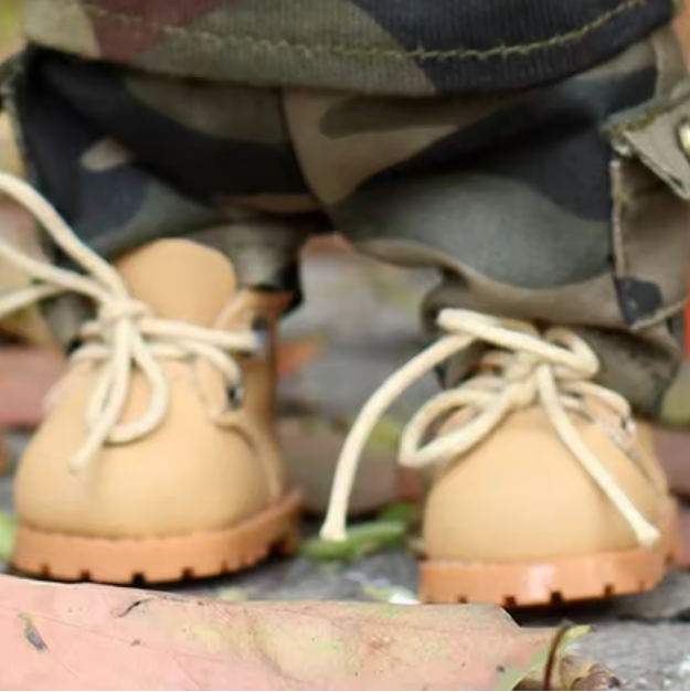 15/17cm Labubu Doll Camouflage Suit Set Stylish Shirts with Color Match Jeans for Ropa Labubu Accessories