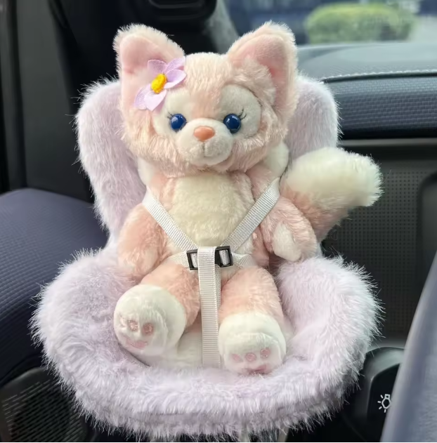 15-17cm Car Doll Seat Labubu Doll Safety Seat Cute Doll Air Outlet Aromatherapy Decoration Car Interior Decoration