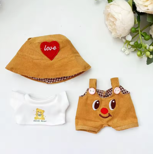 For 17cm 3.0 Ropa Labubu V1 V2 V3 outfit clothes Time to chill doll clothes for labubu II Doll cute clothes