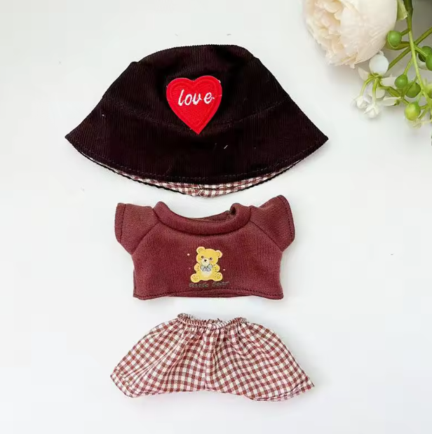 For 17cm 3.0 Ropa Labubu V1 V2 V3 outfit clothes Time to chill doll clothes for labubu II Doll cute clothes