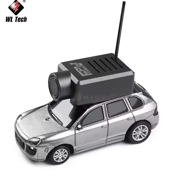 WLtoys 6401 Mini RC Camera Car 1:64 Mobile APP HD Wifi 2.4G Remote Control Electric Racing Trunk Porsche Vehicle Toys Kids Gift