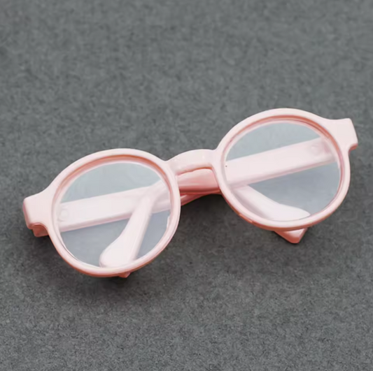 6.5cm Transparent Plastic Glasses for 1/8 1/6 1/3 1/4 BJD for Labubu MSD SD Plush for EXO Doll Sunglasses